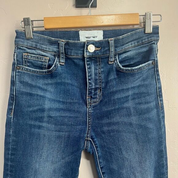 Current Elliott Jeans Womens 26 Skinny Stiletto Mid Rise Distressed Knee Stretch - Picture 2 of 6